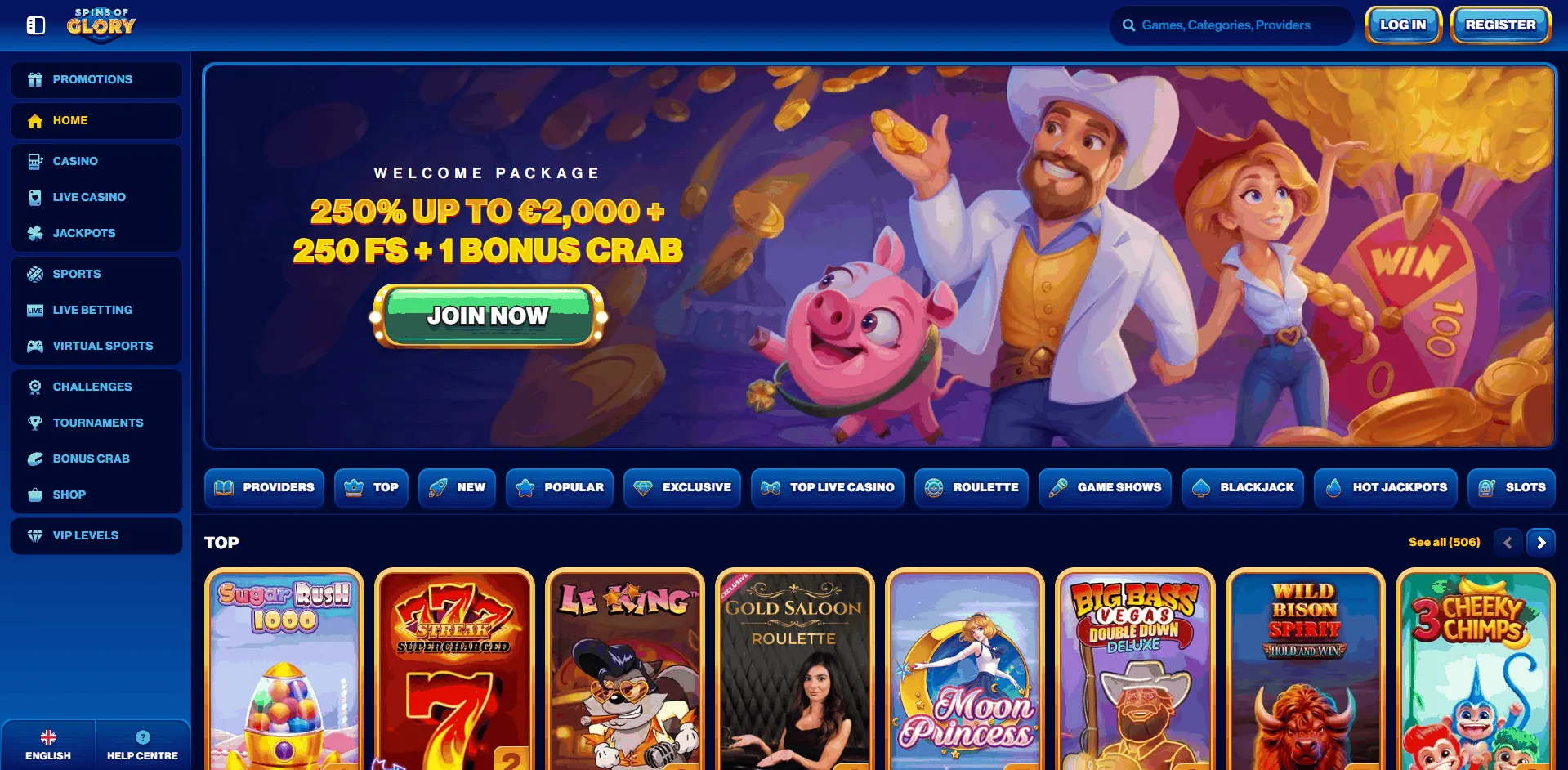 Spins of Glory Casino Website Spins of Glory Online Casino